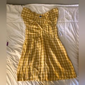 NWT! Yellow plaid dress 💛🤍